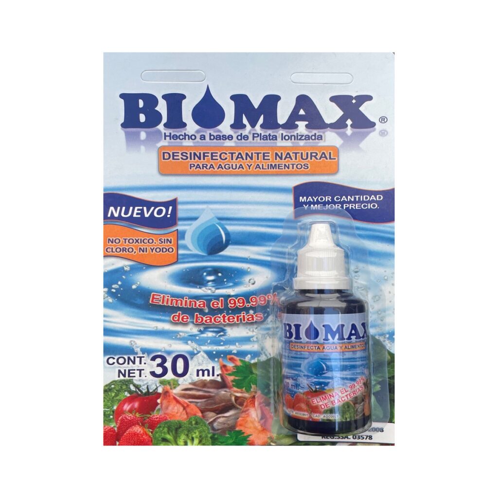 plata coloidal estable al 0.36 en gotero biomax