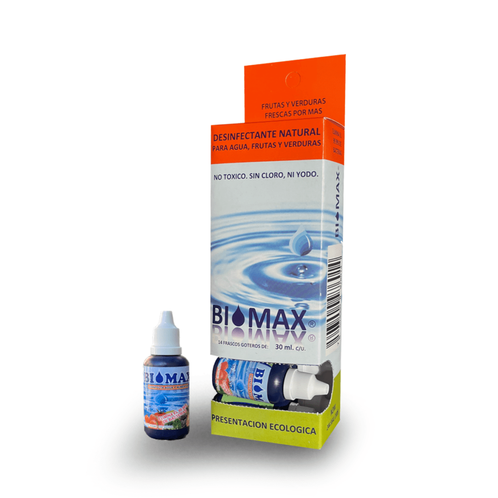 Biomax plata coloidal estable al 0.36 en gotero presentación ecológica